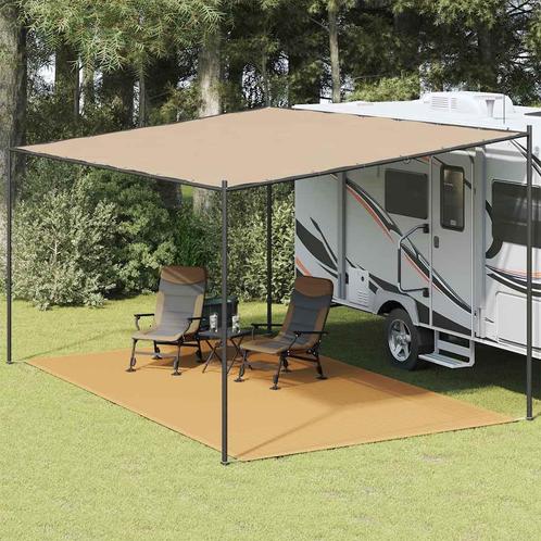 vidaXL Tenttapijt 300x600 cm HDPE zandkleurig, Caravans en Kamperen, Tentaccessoires, Nieuw, Verzenden