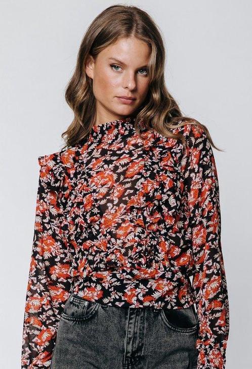 Colourful Rebel Bina Paisley Flower Blouse - S (Mode), Kleding | Dames, Overige Dameskleding, Nieuw, Verzenden