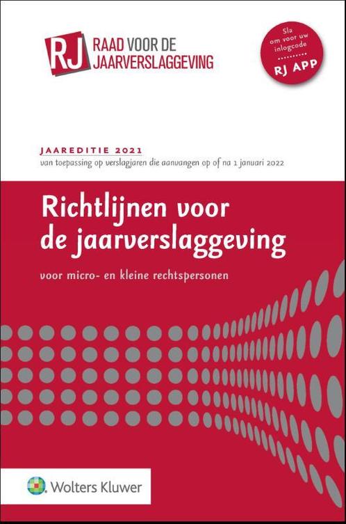 Richtlijnen voor de jaarverslaggeving voor micro- en kleine, Boeken, Economie, Management en Marketing, Gelezen, Verzenden