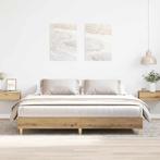 vidaXL Bedframe zonder matras spaanplaat artisanaal, Verzenden, Nieuw