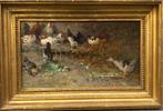 Alexandre Defaux (1826-1900) - Chickens, Antiek en Kunst
