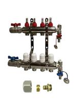 RVS 4 groeps vloerverwarming verdeler meest compleet actie, 30 tot 80 cm, Hoog rendement (Hr), Overige typen, Nieuw