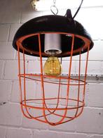 Lampe à suspendre - Vintage Factory Lamp - Fer, Acier,, Antiek en Kunst