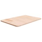 vidaXL Wastafelblad 60x40x1,5 cm onbehandeld massief, Verzenden, Nieuw