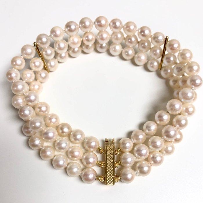 Sans prix de réserve - Bracelet - 18 carats Or jaune Perle, Handtassen en Accessoires, Antieke sieraden