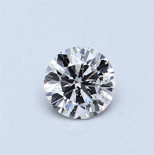 1 pcs Diamant (Naturelle) - 0.46 ct - Rond - D (incolore) -, Handtassen en Accessoires, Edelstenen