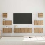 vidaXL Tv-meubelset 8 pcs artisanaal eikenkleurig 60 x 30 x, Huis en Inrichting, Kasten |Televisiemeubels, Verzenden, Nieuw