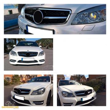 Sport Grille geschikt voor Mercedes W204 C-Klasse AMG Optiek, Verzenden