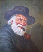 F. Domingo (XX) - homme fumant la pipe