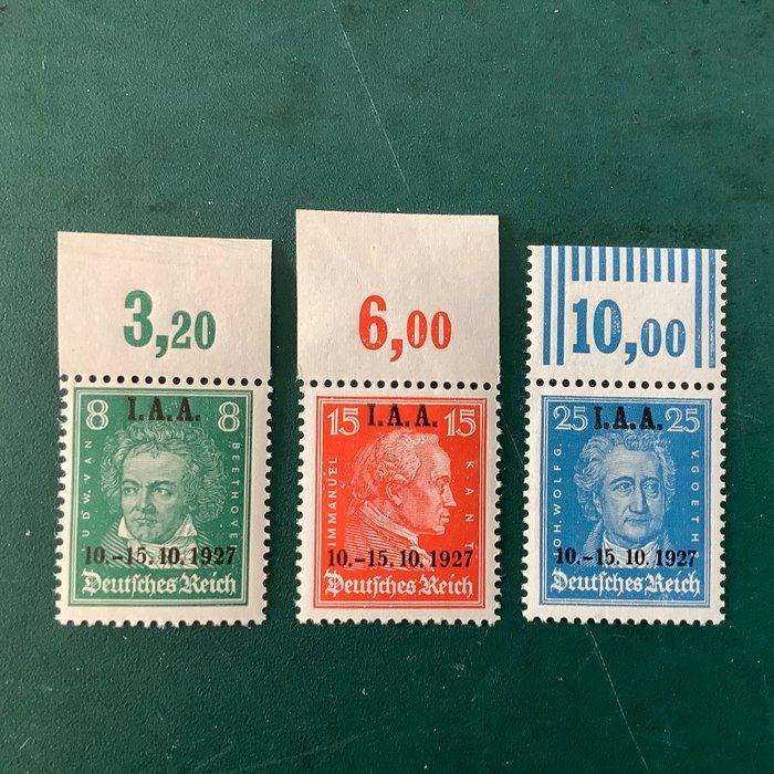 Duitse Rijk 1927 - IAA met boven velrand en einwandfei, Postzegels en Munten, Postzegels | Europa | Duitsland