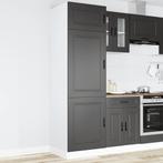 vidaXL Keukenkast Porto bewerkt hout zwart, Huis en Inrichting, Verzenden, Nieuw