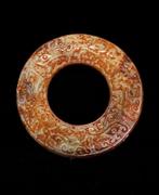 Jade Bi Disk - Han-dynastie (206 v.Chr. / 220 n.Chr.), Antiek en Kunst