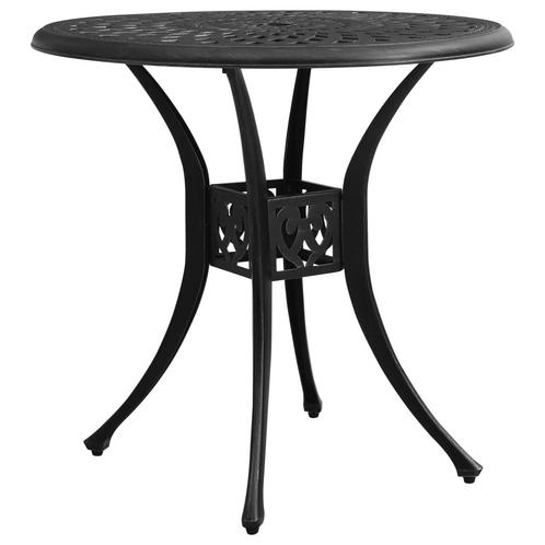 vidaXL Tuintafel 78x78x72 cm gietaluminium zwart, Tuin en Terras, Tuintafels, Nieuw, Verzenden