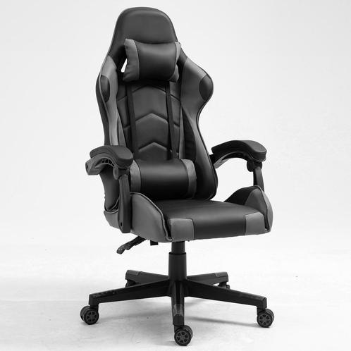 Alora Gaming stoel X-TREME - Grijs Met Nekkussen En, Maison & Meubles, Chaises de bureau