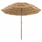 vidaXL Strandparasol Naturel 255 x 255 x 255 cm Polyester en, Verzenden, Nieuw