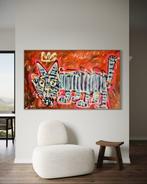 Timo Wedell - Blue Tiger Like Basquiat - XXL, Antiek en Kunst