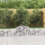 vidaXL Schanskorf gewelfd 200x30x40/60 cm gegalvaniseerd, Tuin en Terras, Verzenden, Nieuw