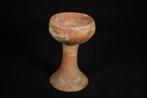 Oud Neo-Babylonisch Terracotta Versierde kelk, 21 cm