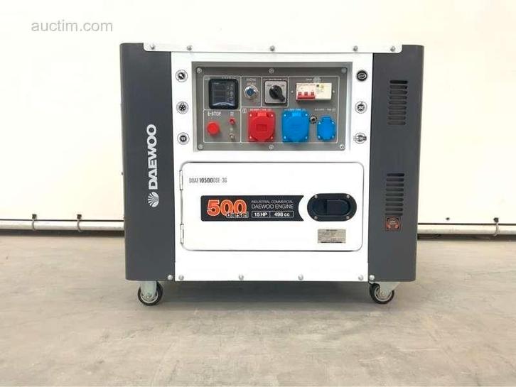 4x Diesel generator Daewoo DDAE10500DSE-3G, Articles professionnels, Machines & Construction | Générateurs, Enlèvement