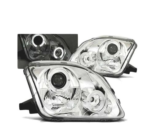 PHARES POUR HONDA PRELUDE 97-01 ANGEL EYES CHROMÉ, Auto-onderdelen, Verlichting, Verzenden