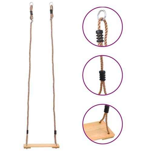 vidaXL Plankschommel 200 cm massief grenenhout, Kinderen en Baby's, Speelgoed | Buiten | Speeltoestellen, Nieuw, Verzenden