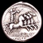République romaine. C. Cassius, 126 av. J.-C.. Denarius 126