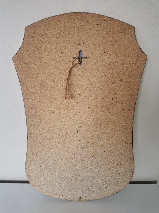 Deknudt - Wandspiegel - Hout en Glas - Vintage spiegel met, Antiek en Kunst, Kunst | Designobjecten