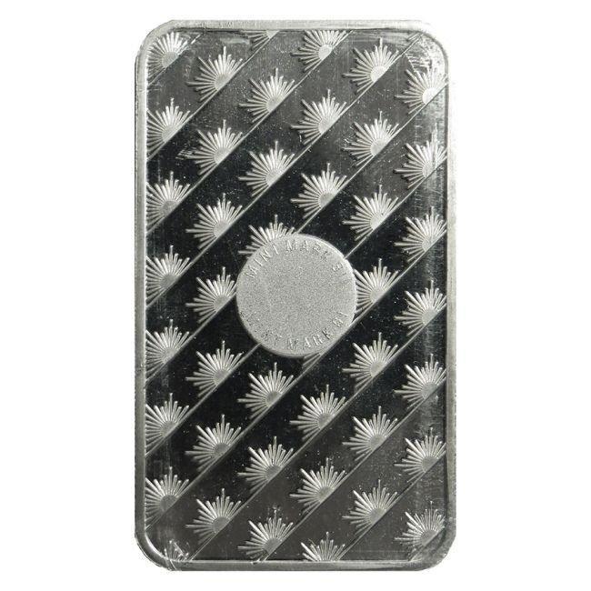 5 Troy Ounce - Zilver .999 - 5 oz Sunshine Minting 999 Fine, Postzegels en Munten, Edelmetalen en Baren