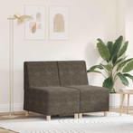 vidaXL Modulaire Sofa Eenheid Armless 2 pcs Donkergrijs, Huis en Inrichting, Zetels | Zetels, Verzenden, Nieuw