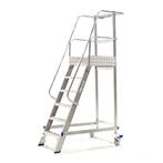 Gebruikte Bordestrap aluminium bordestrap enkelzijdig, 5, Doe-het-zelf en Bouw, Ladders en Trappen, Ophalen of Verzenden, Gebruikt