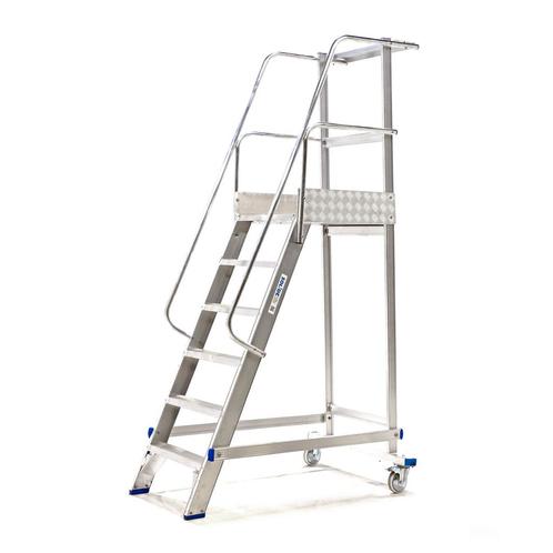 Gebruikte Bordestrap aluminium bordestrap enkelzijdig, 5, Doe-het-zelf en Bouw, Ladders en Trappen, Gebruikt, Ophalen of Verzenden