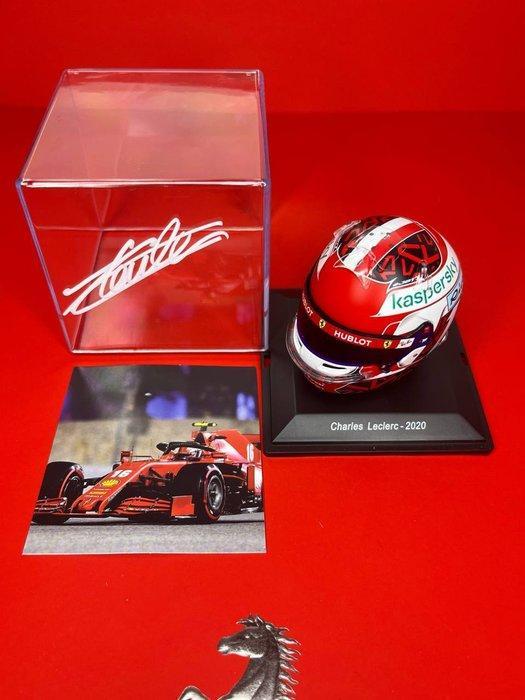 Ferrari - Charles Leclerc - 2020 - Casque à léchelle 1/5 -, Verzamelen, Automerken, Motoren en Formule 1