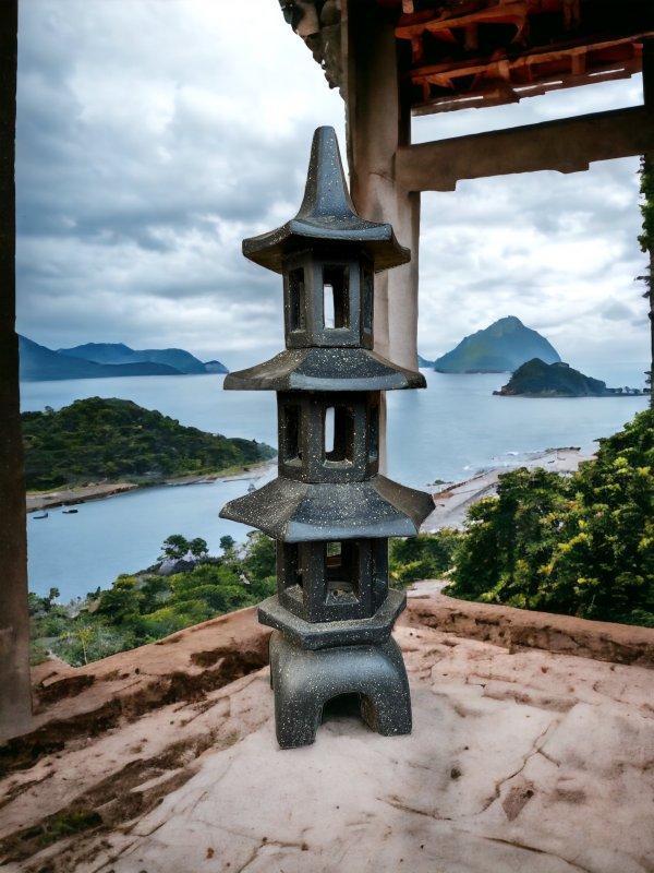 Pagode - Japanse lantaarn - tempel - winterhard! Exclusief, Tuin en Terras, Tuinbeelden, Nieuw, Steen, Overige typen, Verzenden