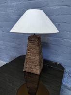 Lampe de table - Grande lampe en osier - Bois