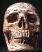 Geweldige luipaardhuid-jasper Schedel - Hand Carved Skull