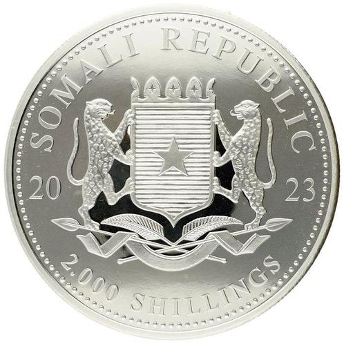 Somalië. 2000 Shillings 2023 - African Elephant 1 Kg, Postzegels en Munten, Munten | Europa | Niet-Euromunten