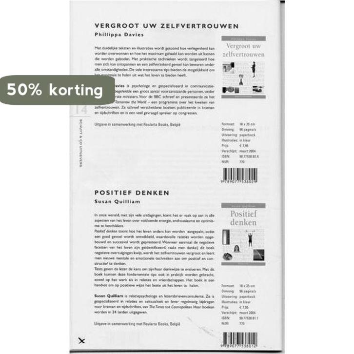 POSITIEF DENKEN 9789077538012 S. Quilliam, Livres, Psychologie, Envoi