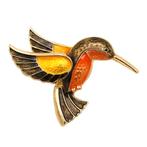 Fako Bijoux - Broche - Vogel - IJsvogel - 51x37mm, Handtassen en Accessoires, Broches, Verzenden, Nieuw