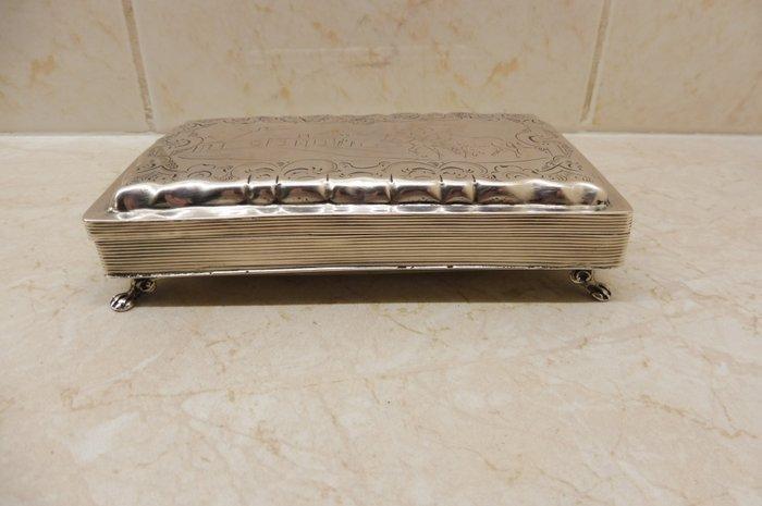 Tabaksdoos - .833 zilver, - Nederland - Schoonhoven - C. van, Antiek en Kunst, Antiek | Zilver en Goud