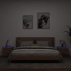 vidaXL Nachtkastjes met LEDs 2 st wandgemonteerd, Huis en Inrichting, Slaapkamer | Nachtkastjes, Nieuw, Verzenden