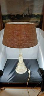 Large vintage Volterra alabaster column table lamp -