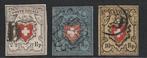 Suisse 1852 - Collection de timbres de différents rayons. -