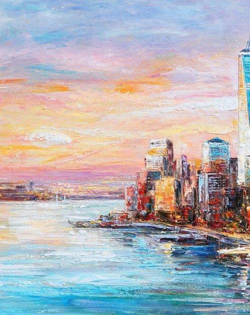 CleliaArt - City in Color, Antiek en Kunst, Kunst | Schilderijen | Modern