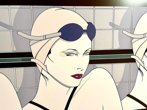 Patrick Nagel (1945-1984) - “Swimmers”(1979) Classic Visions, Antiek en Kunst, Kunst | Tekeningen en Fotografie