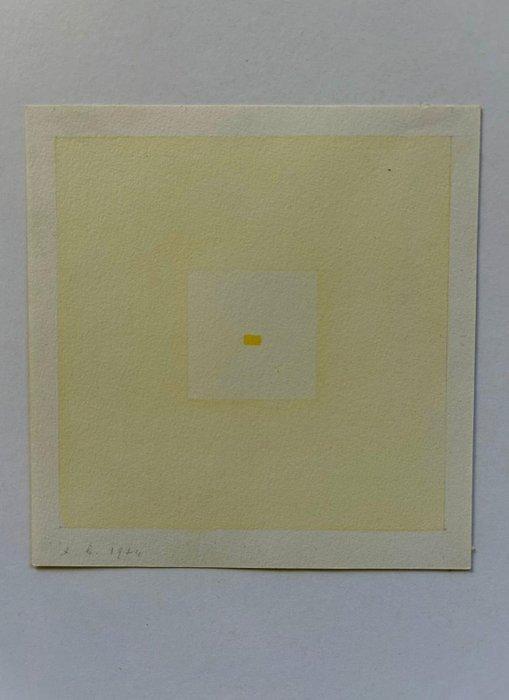 Antonio Calderara (1903-1978) - Quadrato nel quadrato, Antiek en Kunst, Kunst | Schilderijen | Modern