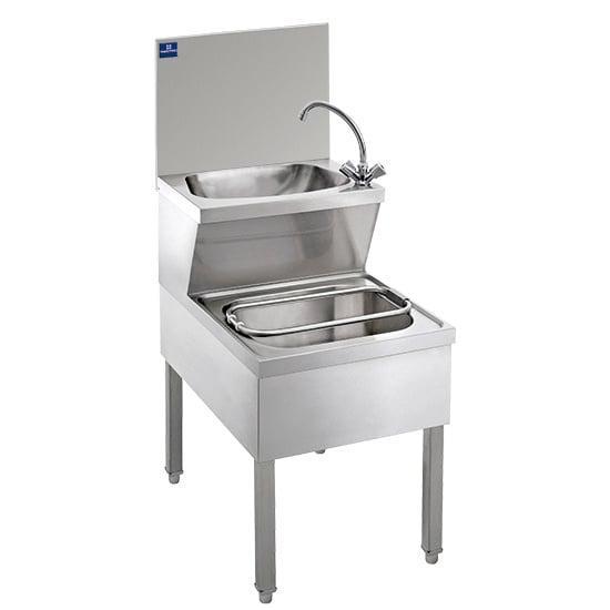 Handwasbak | Met Afvoersysteemcombinatie | RVS |, Zakelijke goederen, Horeca | Keukenapparatuur, Nieuw in verpakking, Verzenden