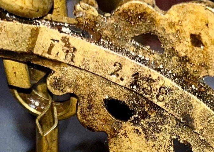 Kroonluchter - Brons, Glas - Bronze verre L.R 2.138, Antiek en Kunst, Kunst | Designobjecten