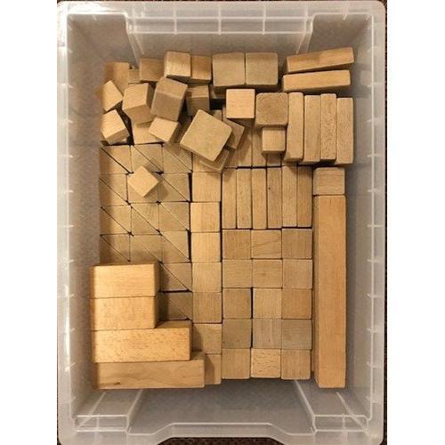 Houten blokjes in een bak.1, Boeken, Schoolboeken, Verzenden