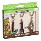 Minecraft Set Metalen Sleutelhangers (Shovel, Bow & Pickaxe), Verzamelen, Ophalen of Verzenden, Nieuw