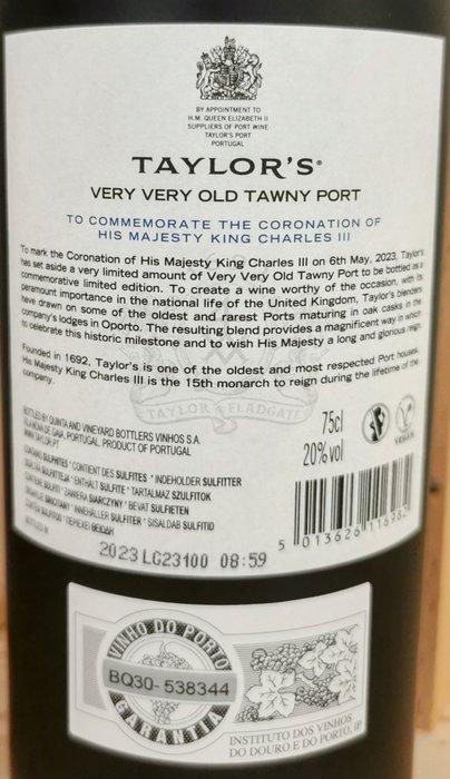 Taylors - Very Very Old Tawny Port - Charles III., Verzamelen, Wijnen